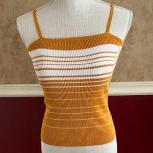 Active USA Ribbed Sweater Tank Top